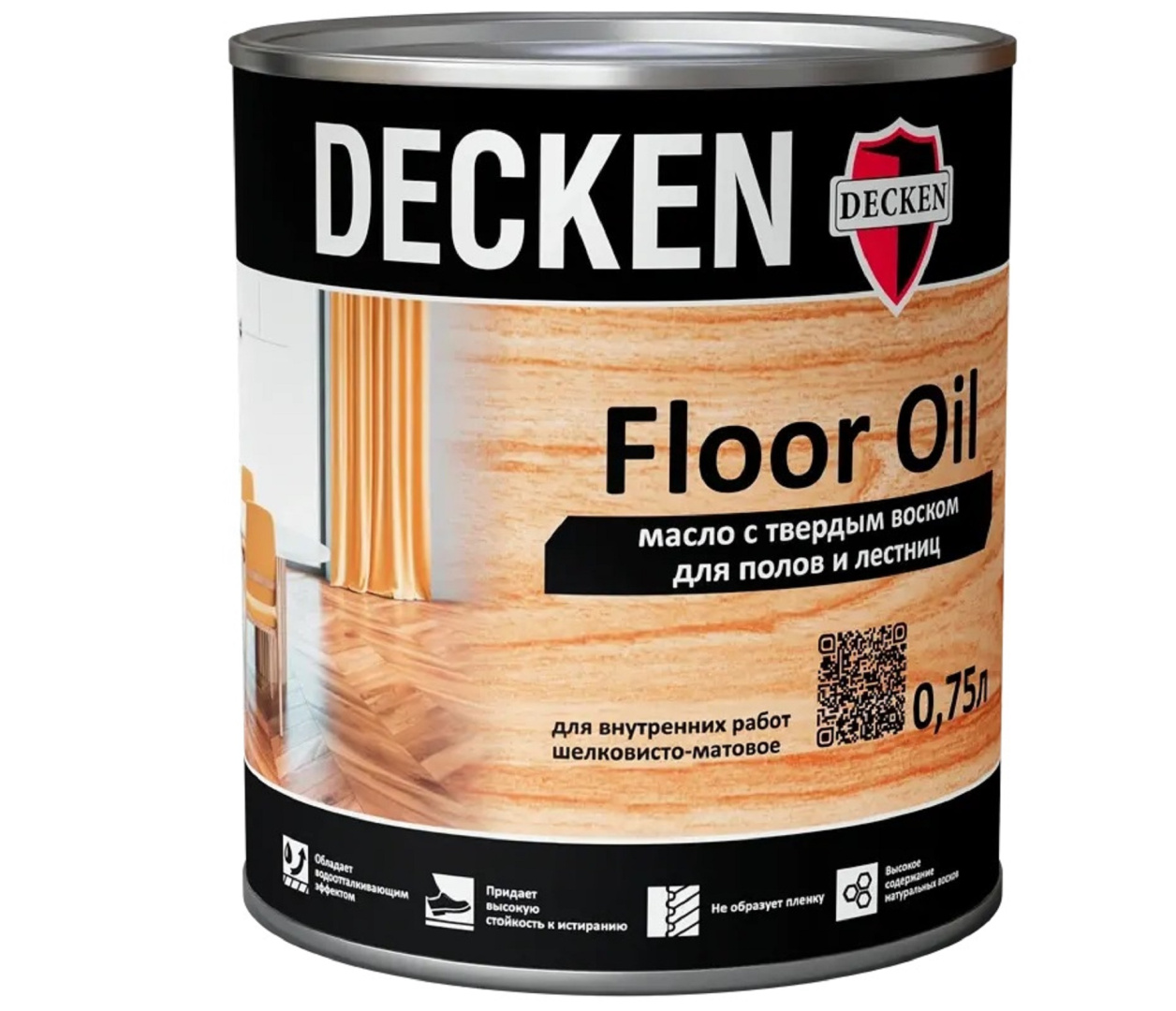 Масло защитное с твердым воском DECKEN Floor Oil